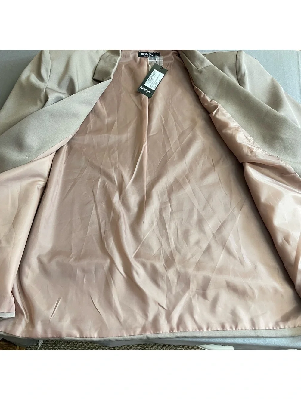 Nasty Gal NWT double breasted boxy oversize blazer 14
